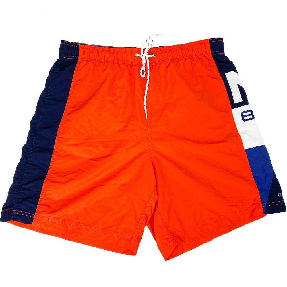 NAUTICA 83 Red Blue Swim Trunks Shorts Shorts Lg